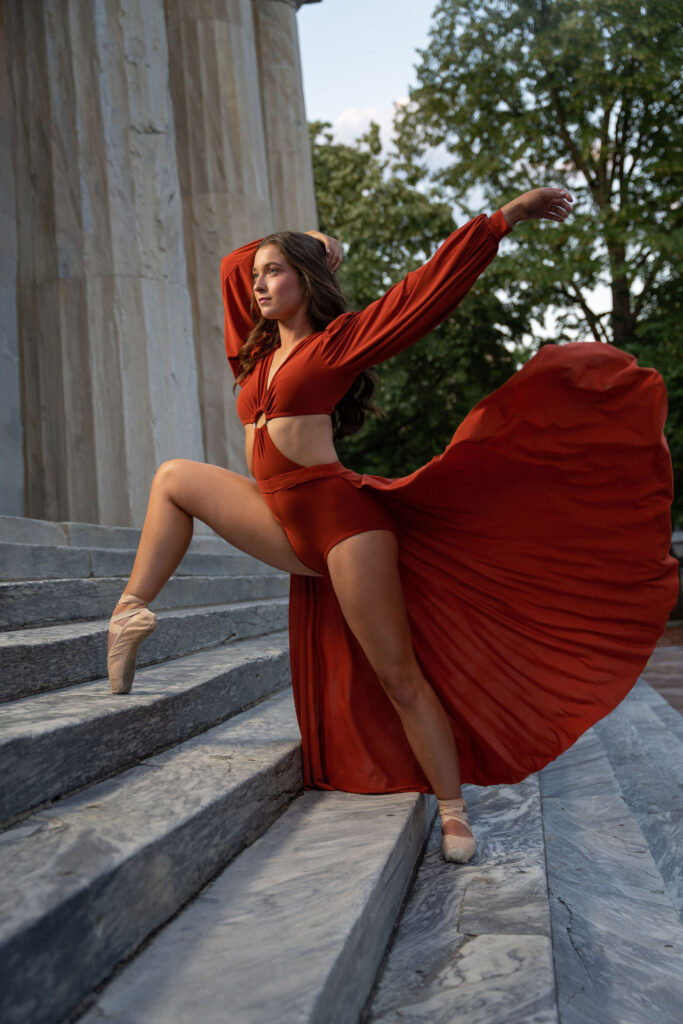 Beautiful dance photo of Cecilia, a high school senior in Washington Township by Susan Grace Photography