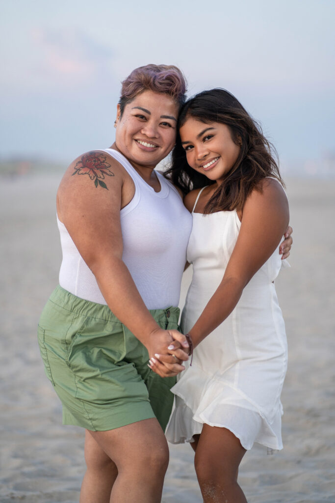 Sweet photo of mom and daughter during a senior session by Susan Grace Photography 